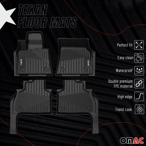 BMW X7 Floor Mats - Front & Rear - Omac - Texan - '19-'25